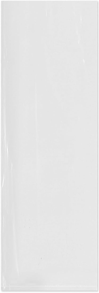 5 x 15 inch, 2 Mil Flat Open Clear Poly Bags (Pack of 100)