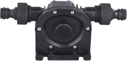 Drill Powered Water Pump for Pond and Flood Water Removal, Syphon Attachment Transfer Pump, Portable Nickel Plated