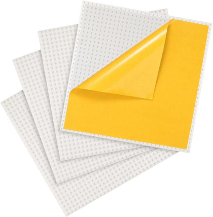 Peel-and-Stick Baseplates - Self Adhesive Building Brick Plates - Compatible with All Major Brands - 4 Pack - 10 inch