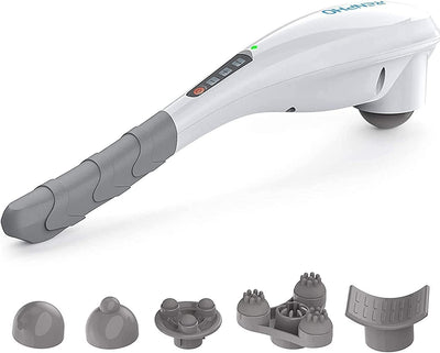 Rechargeable Handheld Back Massager with 5 Adjustable Speeds & Modes, Fathers Day Dad Gifts, Cordless Electric Neck