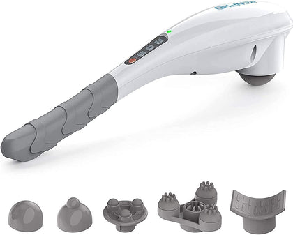 Rechargeable Handheld Back Massager with 5 Adjustable Speeds & Modes, Fathers Day Dad Gifts, Cordless Electric Neck