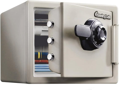 SENTRY JF082CT Home Safe UL Listed 1 Hour Fire Resistant 22.8L A4 Dial Tray Dub Gray