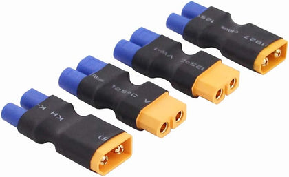 4pcs No Wires Connector: XT60 XT-60 to EC3 Style Male Female Connector Adapter(C156-4)
