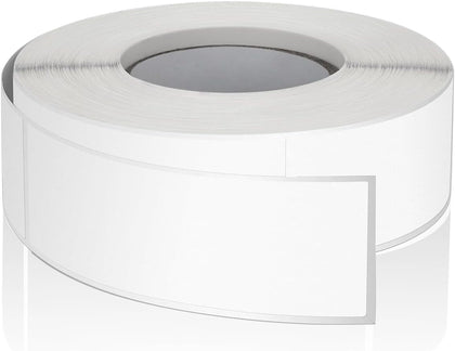 White Rectangle Labels 3" x 1" Color Coding Stickers Roll 500 Pcs