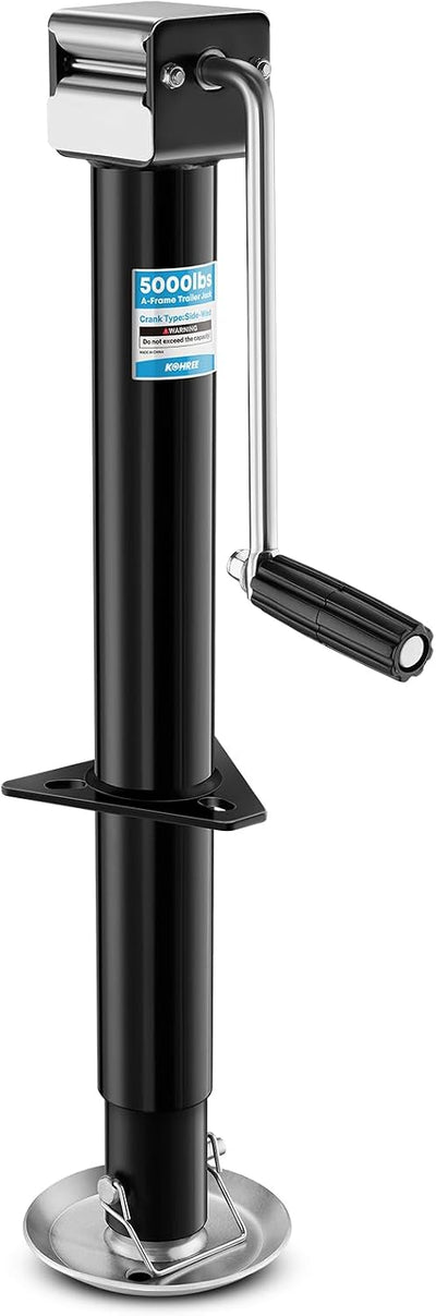 5000 lbs A-Frame Trailer Jack, 22.5" Lifting, Adjustable Drop Leg