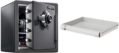 Fireproof and Waterproof Steel Home Safe with Shelf Insert (SFW123DSB + 912)