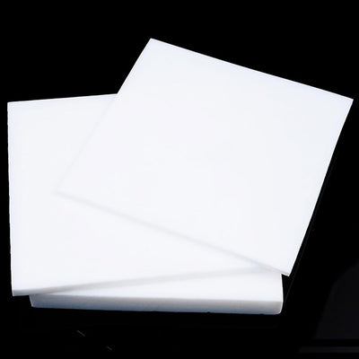 PTFE Plastic Sheet, Virgin PTFE Sheet Teflon Sheets - 100mmx100mm Thickness 6mm Non Stick Sheets for Gasket Seals Liners Bearings
