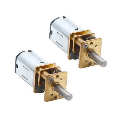 Augiimor 2PCS DC 6V 200RPM N20 3mm Shaft Mini Metal Gear Motor