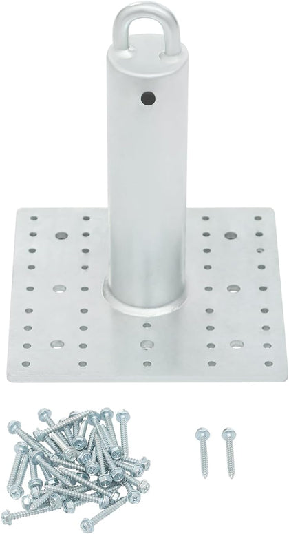 Commercial Roof Anchor with Base Plate, 5000lbs Breaking Strength, Heavy Duty Concrete Anchor and Screws Kit Fall