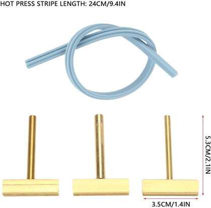 3pcs T Tip Soldering Iron Set for LCD Screen Repair, LCD Flex Ribbon Cable Repair Parts, Flat Head Soldering Tips with Strip for LCD Screen Flex Cable Repair, 30W/40W/60W