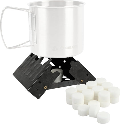 Emergency Stove Outdoor Portable Compact Design 24-Fuel Tablets 2-Pack