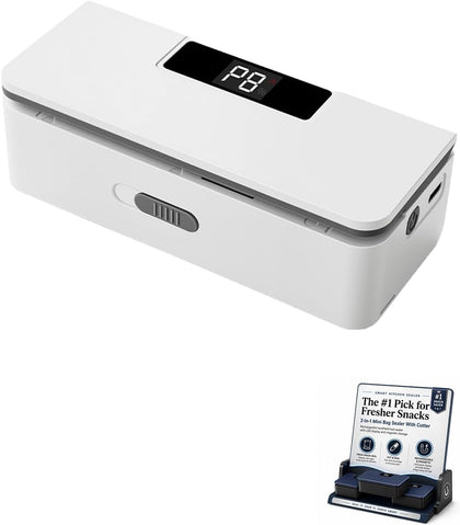 Bag Sealer Mini Chip Heat Press and Seal Magnetic Fridge Resealer Snap Machine for Rechargeable Handheld Refri