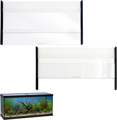 Upgrade【Sliding】 75/90/110 Gallon Aquarium Lid Heat-Resistant PC, Set 2 PCS 22.75 x 16.75 x 0.16 Inch for 75/90/110