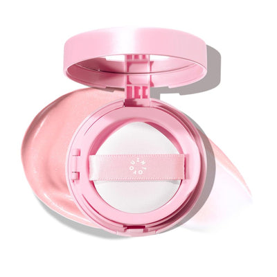 Cream Blush Air Cushion for Cheeks Eyes, Moisturizing, Lightweight, Dewy Finish Face Makeup, Long Wearing, Buildable