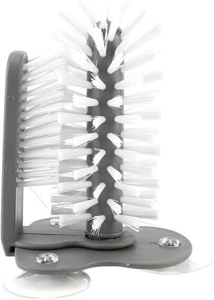 Glass Washer, Glass Brush, 360° Glass Cup Brush Cleaner Washer with Suction Cups Bar Kitchen Cleaning Tool for Dining