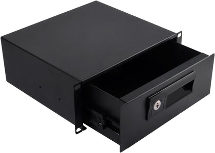 GeeekPi 10 inch 2U Rack Mount Lockable Drawer, 7.87inch Depth Server Cabinet Case 10 Inch Rack Mount for DeskPi RackMate T1/T0 Server Cabinet