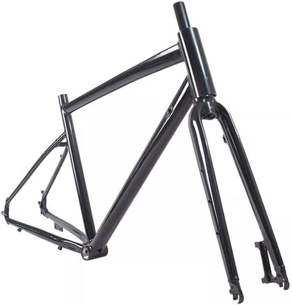 Gravel Road Bike Frameset 700C Disc Brake Aluminum Alloy Bicycle Frames 47cm Cyclocross Bike Frame with Fork Routing
