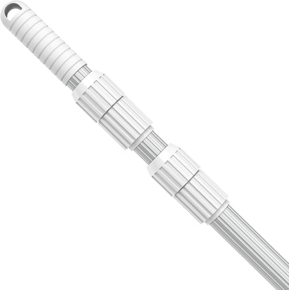 Professional 15 Foot Swimming Pool Pole Telescopic Aluminum Fits Pool Net Skimmer Rake Vacuum Head Brush Cleaning