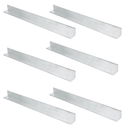 12" Aluminum Angle Stock, 1" x 1"x 1/8" Aluminum Angle Iron | 6061Aluminum, 1/8" Thick 6PCS