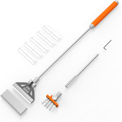 Algae Scraper, Adjustable 19-26 Inch Aquarium Cleaner with Blades