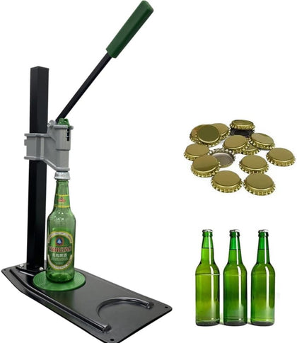 Manual Bottle Capper Tool Machine 26mm and 29mm Crown Capper,Heavy Duty Strong Metal Easy Action Bench Bottle Capper