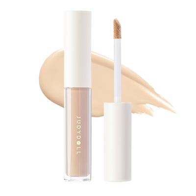 Liquid Concealer-Peach Flower Concealer Cream,Skin-Like Coverage for Dark Circles & Acne,Creamy & Lightweight