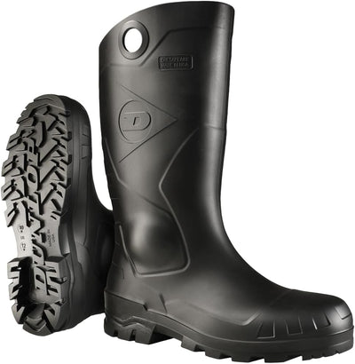 Chesapeake Steel Toe Rubber Work Boots, Black