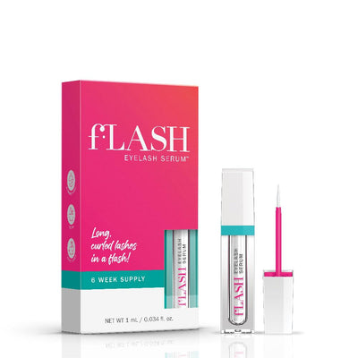 fLASH Eyelash Serum Mini for Long-Looking Natural Lashes - Enhances & Strengthens, Safe & Effective Formula for