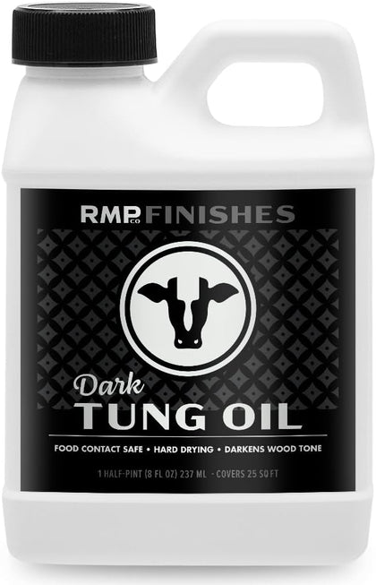RMP Finishes Dark Tung Oil for Wood Finishing, Cutting Boards, Outdoor Furniture, Butcher Blocks, Wooden Flooring