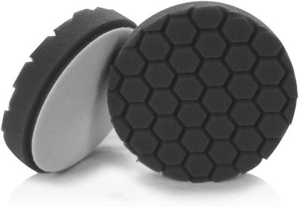 Hex-Logic Finishing Foam Pad, Black, 5.5 in for 5 in Plates | Glazing pad for wax application and final polish, 5