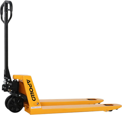 Pallet Jack Truck, 5500lbs Capacity 21" W x 48" L Narrow Forks | Heavy Duty Industrial Manual Pallet Lift for