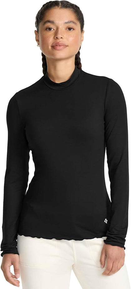 Layers Underscrub Long Sleeve Women Top Mock Neck