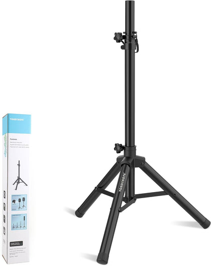 Single Tripod Speaker Stand 33.5"-53.5" PA DJ Short Speaker Stand | Short Mini Speaker Mount Stand, 35mm Pole Mount