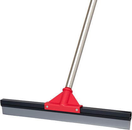 17" Heavy Duty Floor Squeegee with 40.8 Inch Long Handle, Suitable for Bathroom Tiles, Garage Concrete Floors, Shower