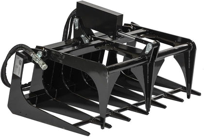 42" Mini Skid Steer Root Grapple Bucket, Universal Quick Tach Connection, 3,000 PSI Hydraulic Cylinder with Cylinder
