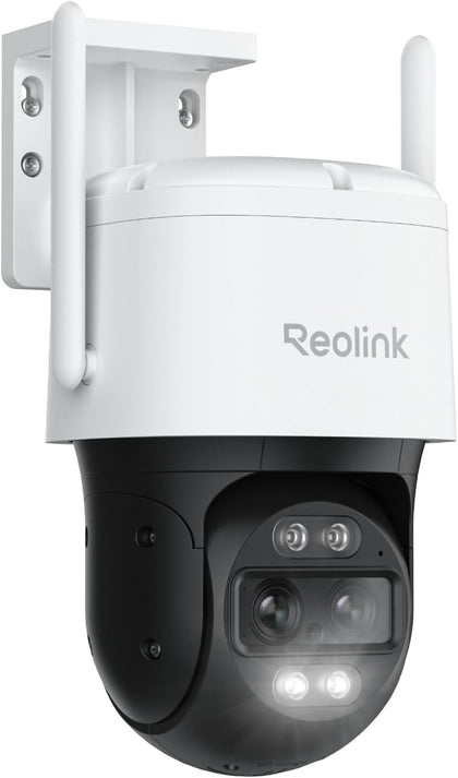 4K Wired WiFi Outdoor Security Camera, 8MP Dual Lens, 360 PTZ Camera, Auto Tracking, 2.4/5GHz Wi-Fi Smart