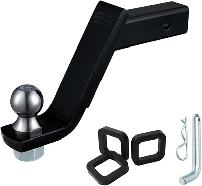 Trailer Hitch Ball Mount Fits 2" Receiver, 7500lbs, 6-in Drop