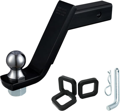 Trailer Hitch Ball Mount Fits 2" Receiver, 7500lbs, 6-in Drop
