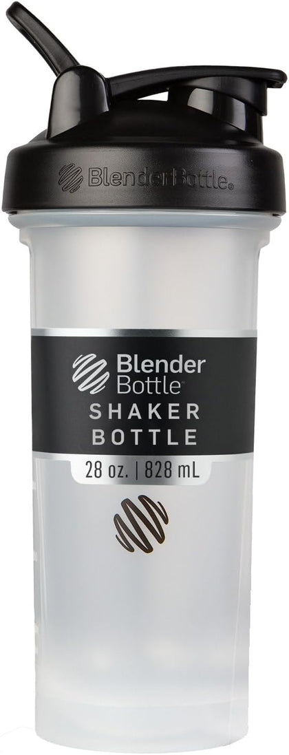 Classic V2 Plastic Shaker Bottle 28 oz Clear/Black