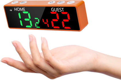 Mini Digital Scoreboard - Portable Tabletop Scoreboard for Games, Wireless Electronic Scoreboard with Buzzer, Score