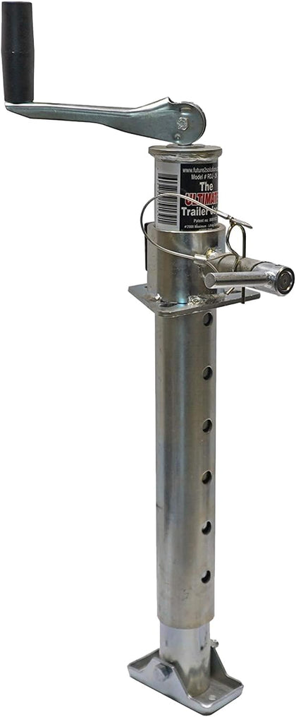 – USA-Owned – Fastest Jack on The Market – 2000lb No-Crank Tongue Jack for Boat, RV & Utility Trailers