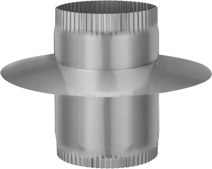 6 Inch Anti Downdraft Chimney Cap Wind Cap Adapter Chimney Draft Stopper Stainless Steel Vent Pipe Connector Secure