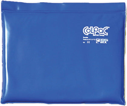 ColPac - Reusable Gel Ice Pack - Blue Vinyl - Standard - 11 in x 14 in (28 cm x 36 cm) - Cold Therapy for Knee, Arm