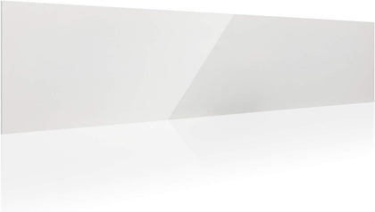 White Metal Sign Blanks (Aluminum) | 6x24 Inch .040 White Aluminum with 3/4 Inch Rounded Corners | 18 Pack