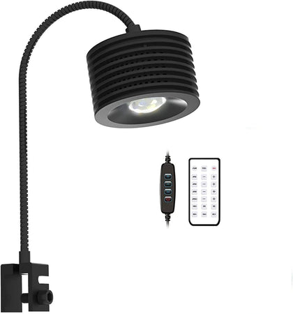 16W Full Spectrum Aquarium Light, 4 Channels Remote Control,Adjustable Gooseneck Freshwater Super Bright Fish Tank