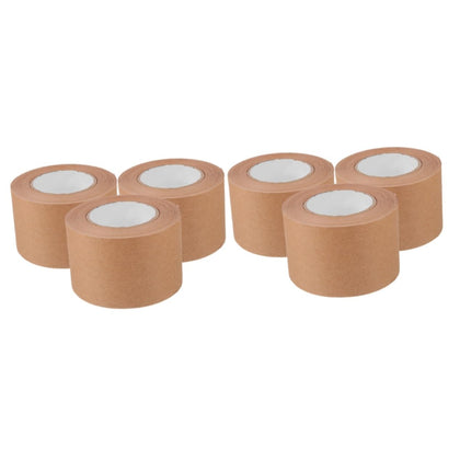 6rolls Reinforced Kraft Tape Heavy Duty Gummed Tape for Packing Boxes Shipping and Projects Writable Strong Adhesion