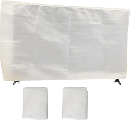 2 Pack Large Foam Flat Screen TV Cover(Fits TV Screens up to 70"-75") 70" L x 42" W Cushion Foam Wrap Pouches