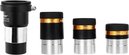 Eyepieces 4mm Telescopes Lens and SVBONY 2X Barlow Lens, Wide Angle 62 Degree Aspheric Eyepiece HD Fully Coated