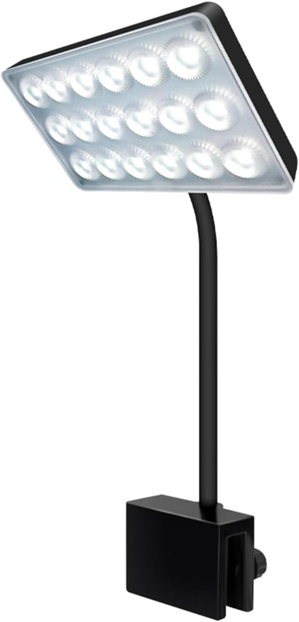 Full Spectrum 10W Fish Tank Light Enhanced Edition LED Aquarium Light with Lens, 3 Adjustable Modes(Suitable for 7-16