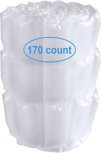 Air Pillows for Shipping 170 Count (20 Gallons) - 4x8" Pre-Filled Inflatable Air Cushions for Packing - Void Fill Air